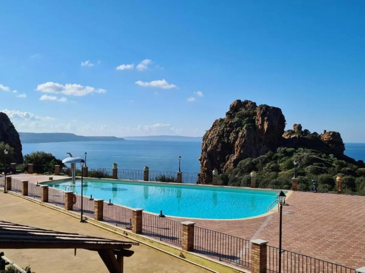 Villetta L'Estasi Tanca Piras a bordo piscina, vista mare e Wi-Fi Nebida 0*,